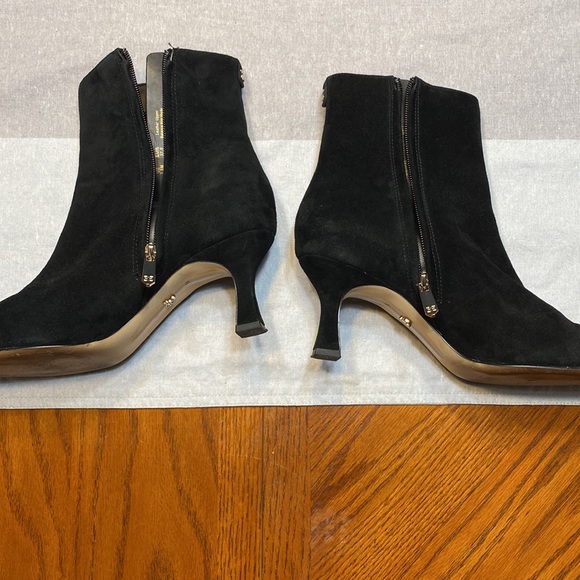 Sam Edelman woman’s black suede ankle zip up bootie size 7.5 - Picture 3 of 11